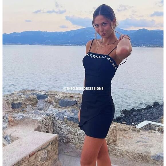 ZARA Linen Blend Mini Dress NWT - Picture 4 of 14